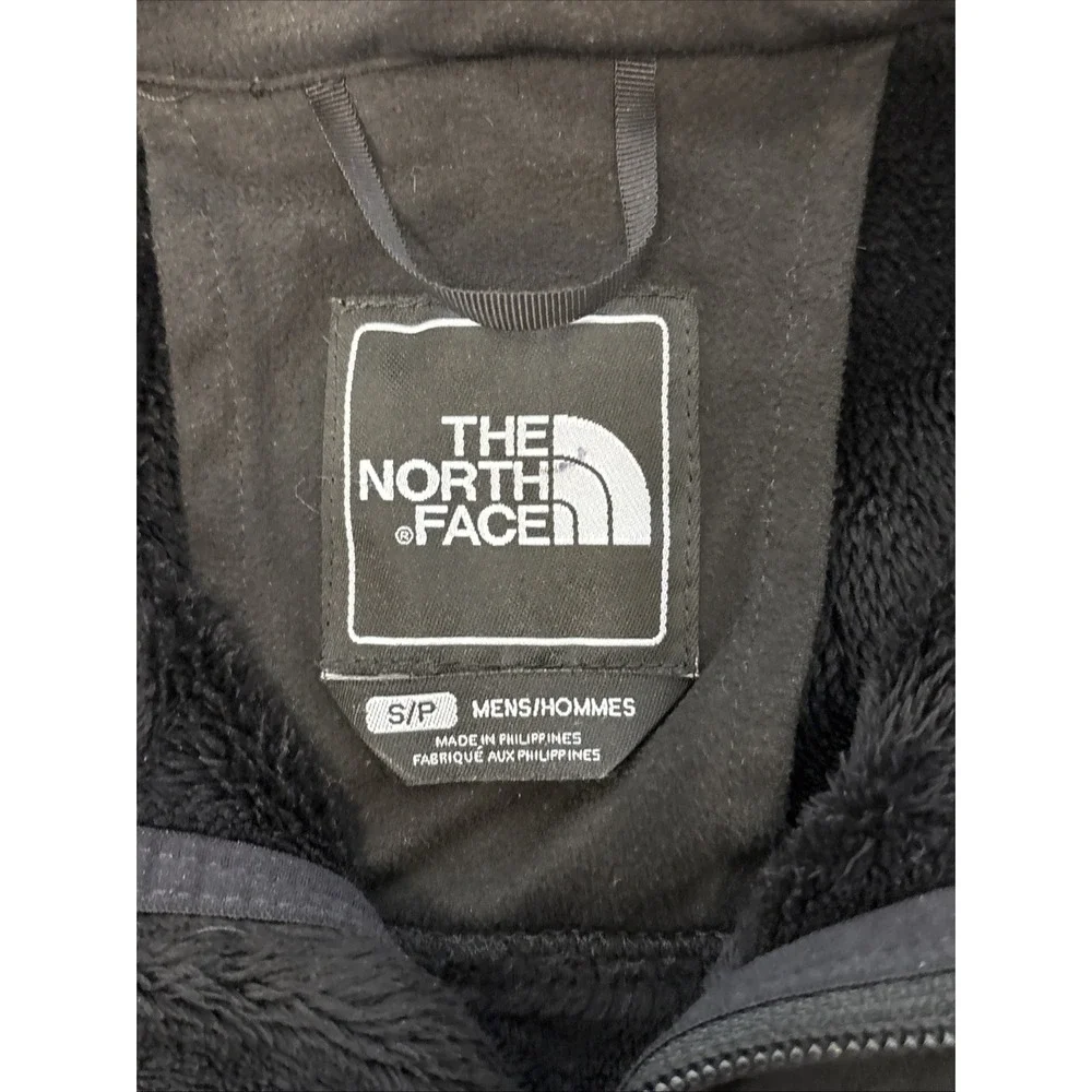 The North Face Mens Jacket Size Small Full Zip Softshell Fleece Lined Black